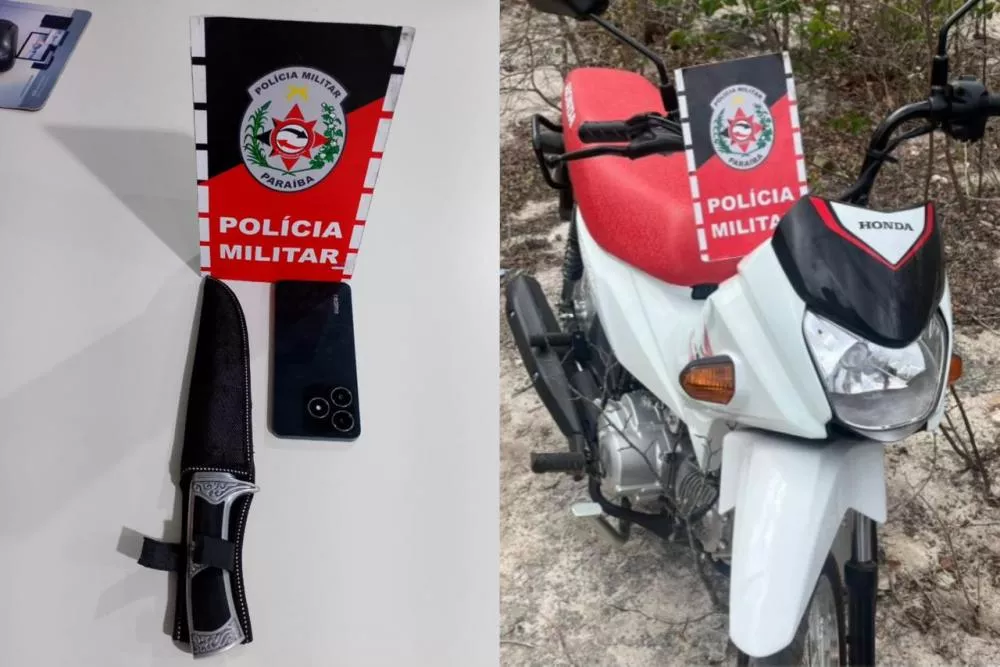 Roubo a loja de veículos na BR-230 termina com apreensão de adolescente e recuperação de motocicleta em Junco do Seridó