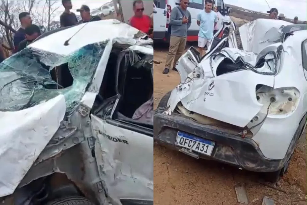 Médico fica ferido em capotamento na PB-228, entre Patos e Quixaba