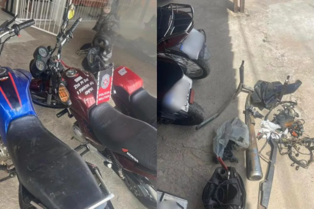 Polícia Militar desarticula esquema de desmanche e adulteração de motocicletas no Sertão da Paraíba