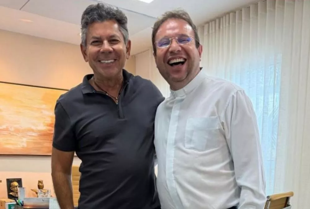 Padre Fabrício Timóteo reforça parceria com o Unifip em encontro com o reitor João Leuson Palmeira