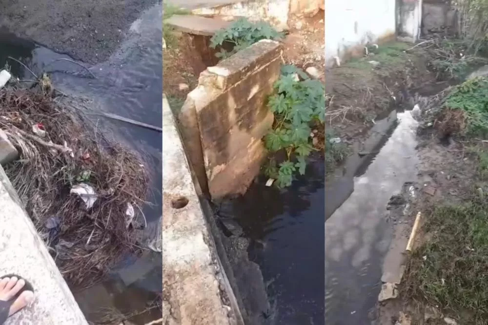 Morador cobra solução para bueira na Rua Euclides Franco, no bairro São Sebastião, em Patos