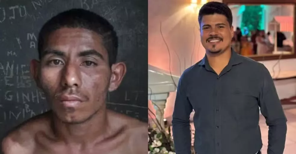 À esquerda, José Wellington, o condenado pela Justiça do RN, e à direita José Wellington, inocente, que foi preso no lugar dele — Foto: Reprodução