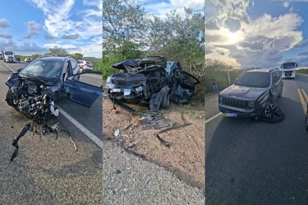 Seis pessoas ficam feridas em grave acidente na BR-230, entre Juazeirinho e Soledade