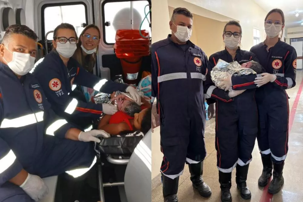 Bebê nasce dentro de ambulância do SAMU e marca o primeiro parto realizado pela equipe da base descentralizada de Malta
