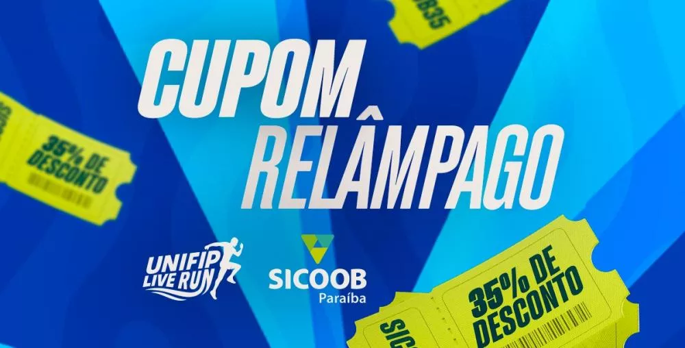 Unifip Live Run lança, em parceria com Sicoob, lançam cupom relâmpago com 35% de desconto