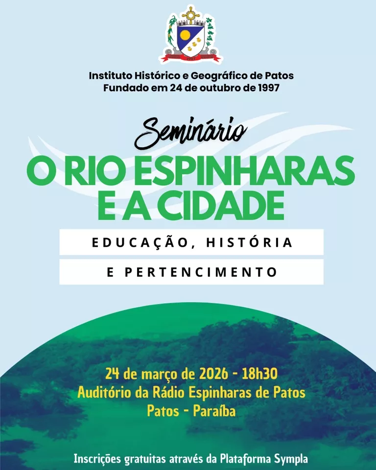 Seminário em Patos irá debater a importância histórica e ambiental do Rio Espinharas