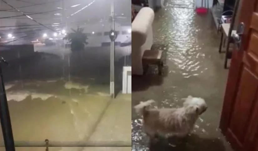 Chuvas intensas causam transtornos e alagamentos em Sousa, no Sertão da PB