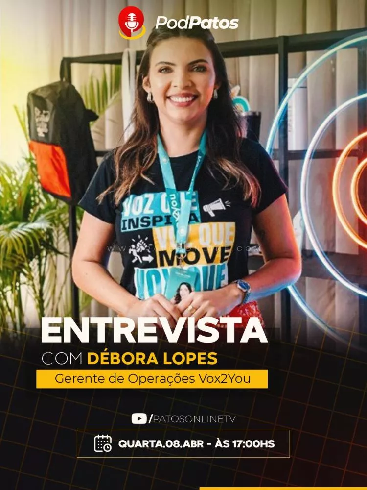 Débora Lopes no PodPatos