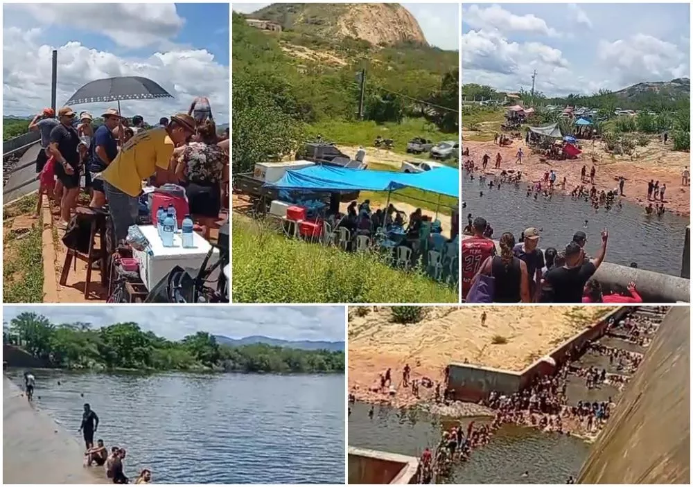 Patoenses lotam a Barragem da Farinha em domingo de lazer
