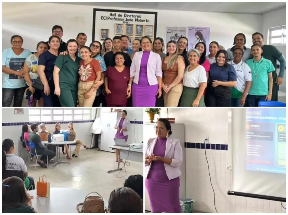 Santa Terezinha promove palestra sobre gerenciamento de resíduos e uso correto de EPIs para profissionais da saúde