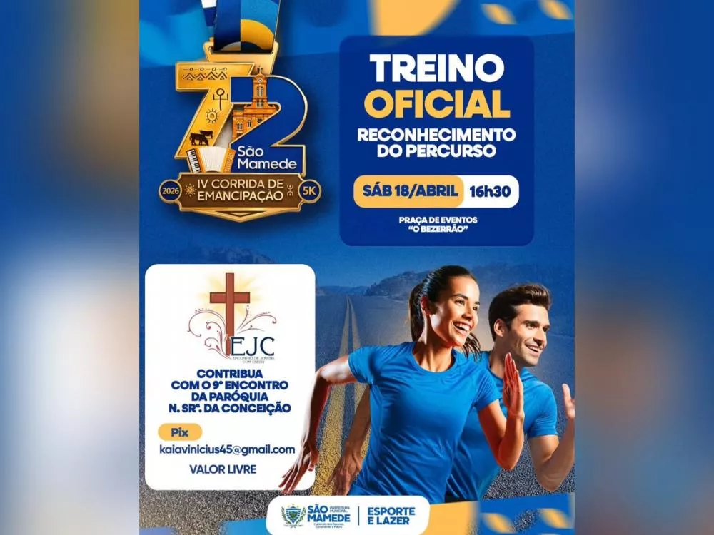 Treino beneficente em São Mamede convida população para reconhecimento de percurso de corrida neste sábado