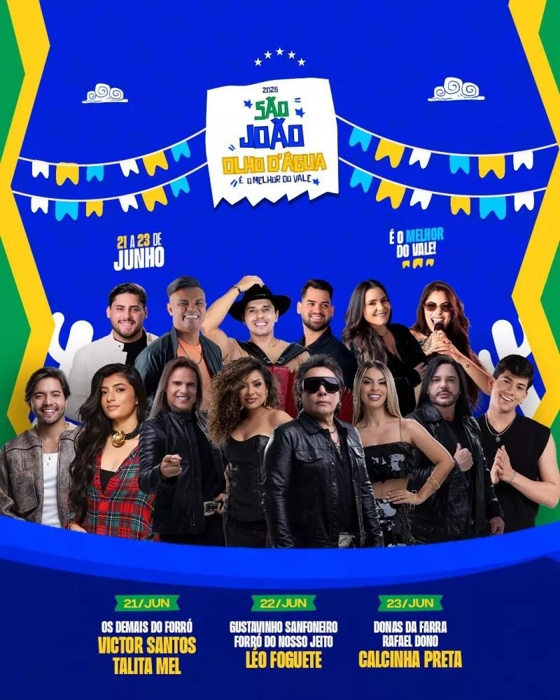 Prefeitura de Olho d’Água divulga programação e reforça título de “melhor do Vale”