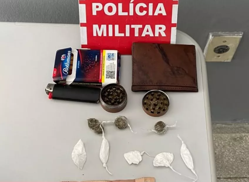 Polícia Militar apreende entorpecentes e conduz adolescente suspeito de tráfico de drogas em Matureia