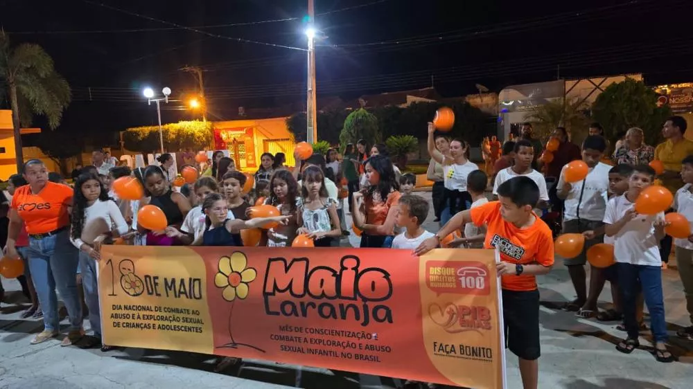 Igreja Batista de Emas realiza ato público do Maio Laranja em defesa de crianças e adolescentes 