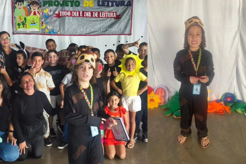 Participação de aluno autista em projeto de leitura emociona mãe e destaca inclusão na Escola Nosso Lar Tio Juca, em Patos