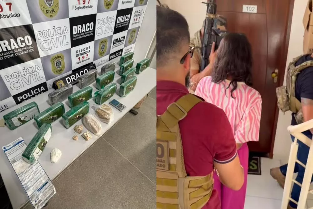 Polícia Civil prende mulher e apreende grande quantidade de drogas que seria distribuída durante o São João em Campina Grande