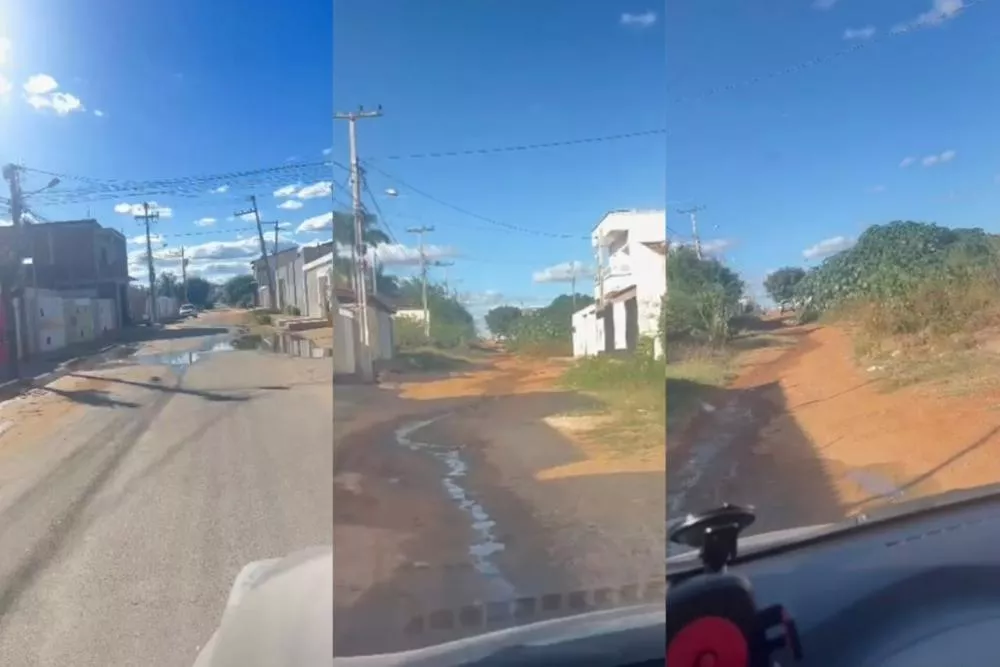 Moradores denunciam despejo irregular de água por área de lazer e cobram solução para problemas na Rua Manoel Torres, em Patos