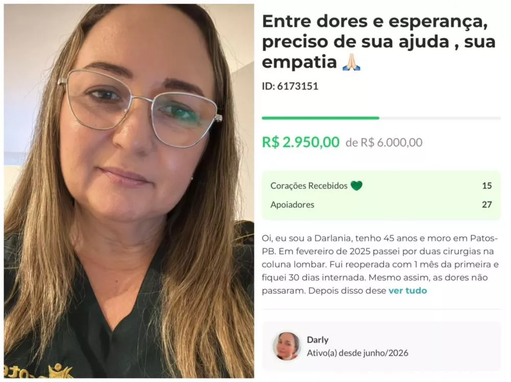 Moradora de Patos busca ajuda para manter tratamento após enfrentar complicações em cirurgias na coluna