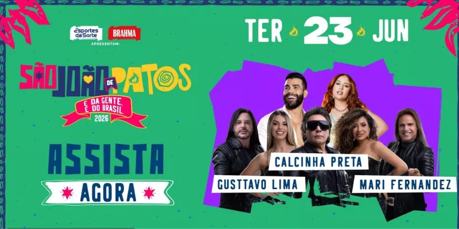 AO VIVO: Assista à última noite do São João de Patos 2026