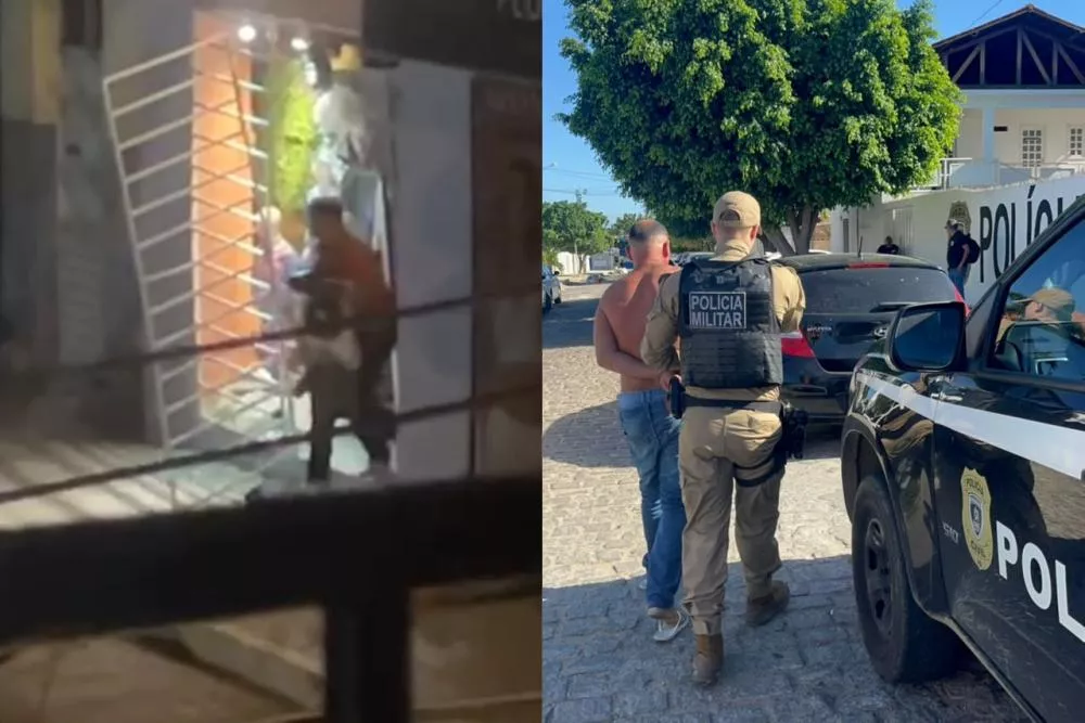 Polícia Militar age rápido e prende autor de arrombamento a loja de roupas infantis no Centro de Patos