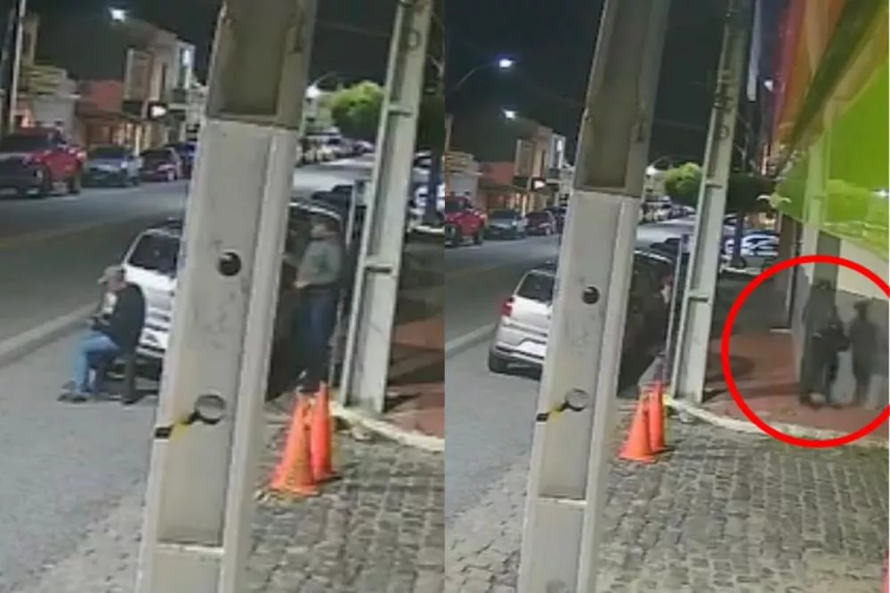 Imagens mostram arrombamento de veículo e furto de caixa de som durante o São Pedro de Condado, no último dia 1º de jullho