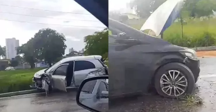 Três acidentes deixam dois feridos na BR-230 entre João Pessoa e Cabedelo na manhã deste sábado