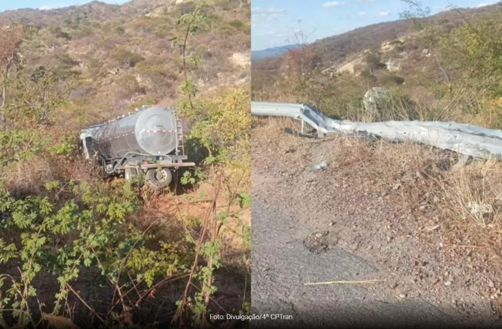 Motorista ferido em acidente com caminhão-tanque na Serra do Teixeira passa por cirurgia em Patos