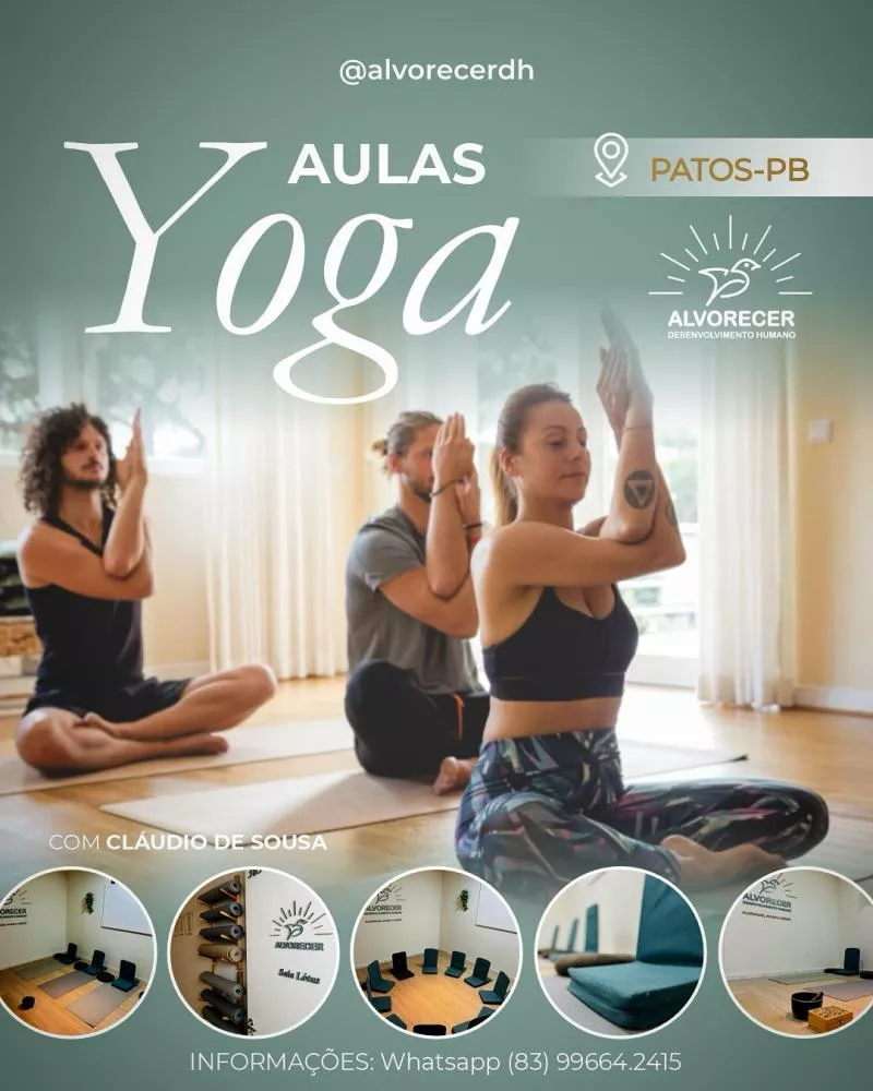 Alvorecer Desenvolvimento Humano fortalece o bem-estar em Patos com terapias, Yoga e experiências de autoconhecimento