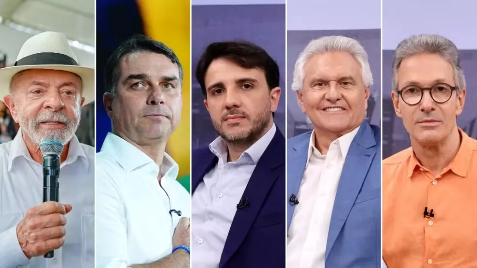 Quaest: Lula tem 38% no 1º turno; Flávio, 31%; Caiado, 4%; Renan, 4%; Zema, 2%