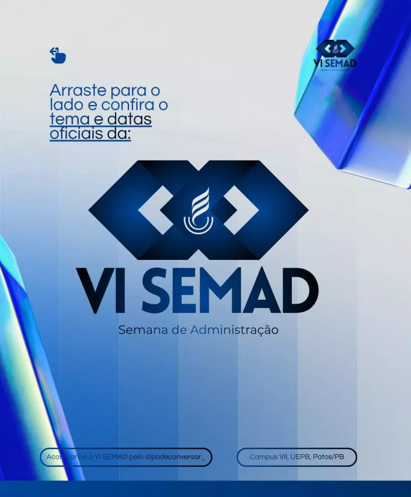 VI Semana de Administração da UEPB será realizada em novembro, em Patos