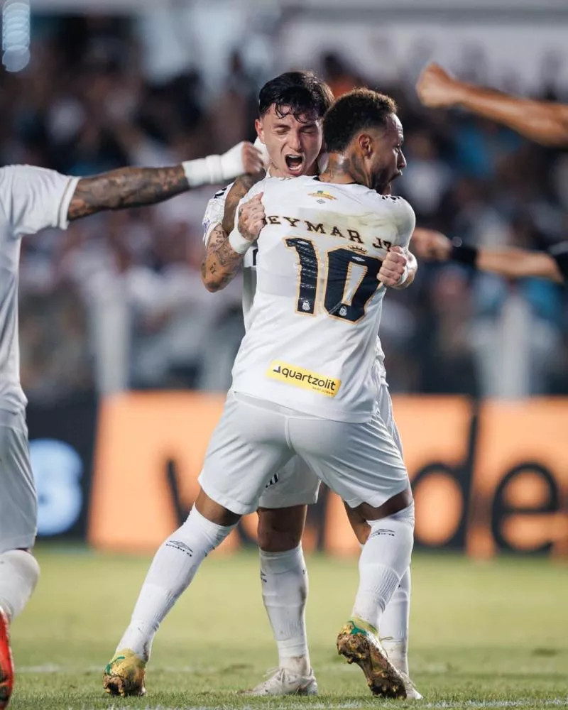 Com assistência de Neymar, Santos busca reação, mas empata com Mirassol em casa no Brasileirão