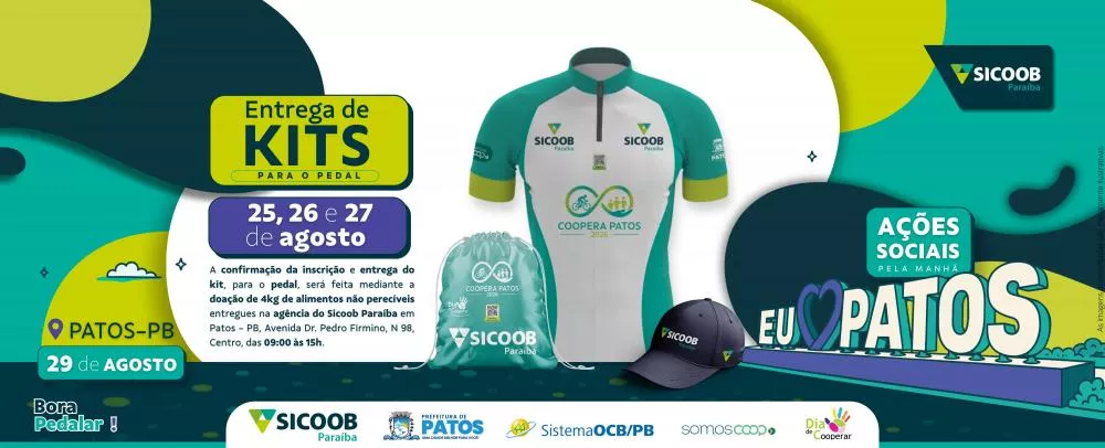 Coopera Patos 2026 promove solidariedade, saúde e cidadania com entrega de kits e ações sociais