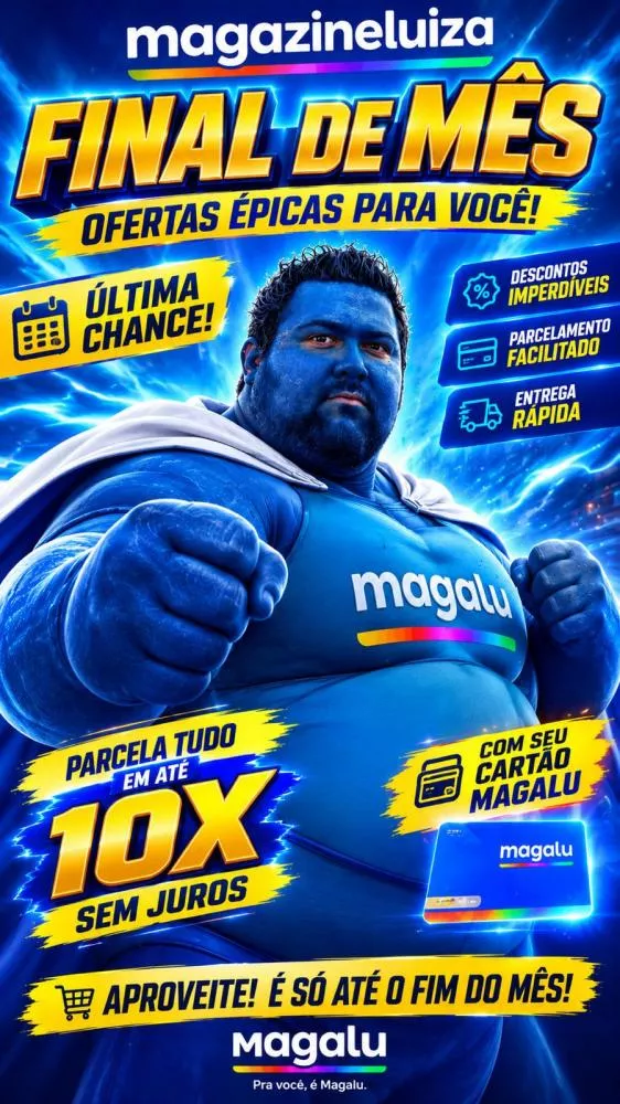 Big Blue está de volta à Magalu Patos com ofertas especiais para o fechamento do mês