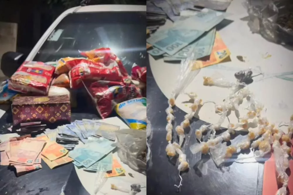 Polícia Militar apreende maconha, crack e mais de R$ 1 mil durante ação contra o tráfico em Itaporanga