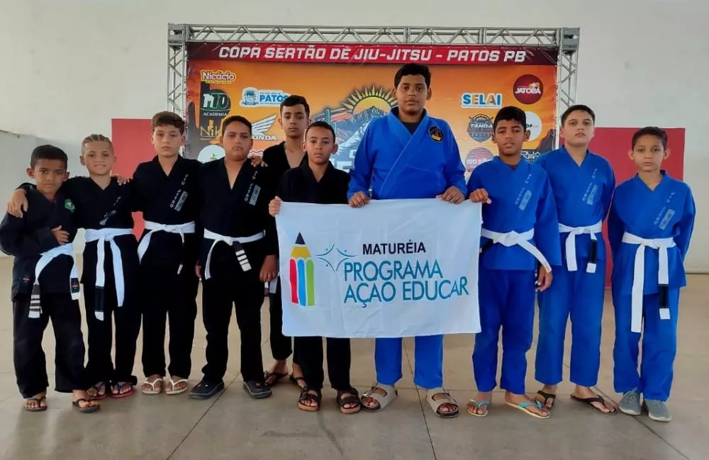 Projeto Ação Educar, de Matureia, conquista nove medalhas na Copa Sertão de Jiu-Jitsu em Patos