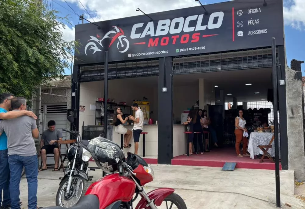 Caboclo Motos e Lanches reinaugura em Patos com espaço ampliado, novos serviços e lanchonete