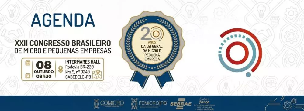 Paraíba sedia XXII Congresso Brasileiro de Micro e Pequenas Empresas nesta quinta-feira (8)
