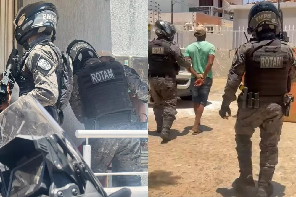 ROTAM conduz suspeito à delegacia após agressão com capacete no bairro Sete Casas, em Patos
