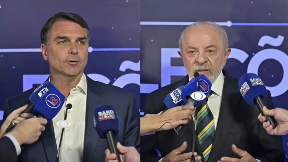 Flávio e Lula chegam para primeiro debate presidencial do 2º turno