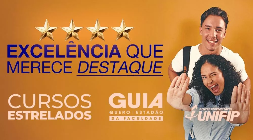 Unifip conquista 15 cursos estrelados no Guia da Faculdade 2026 entre os melhores do Brasil