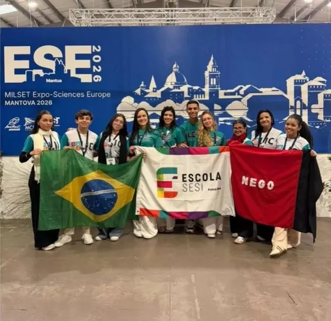 Estudantes de Patos representam Brasil em feira científica na Itália