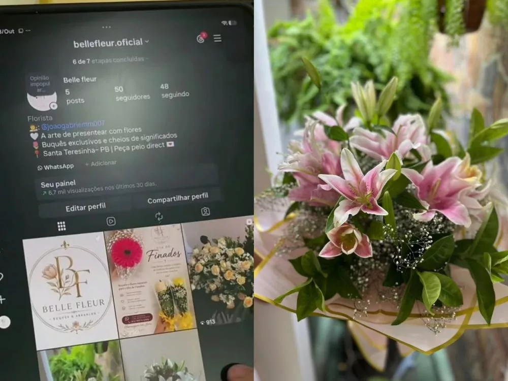 Belle Fleur: jovem de Santa Terezinha transforma sonhos em flores e inicia empreendimento de arranjos e buquês
