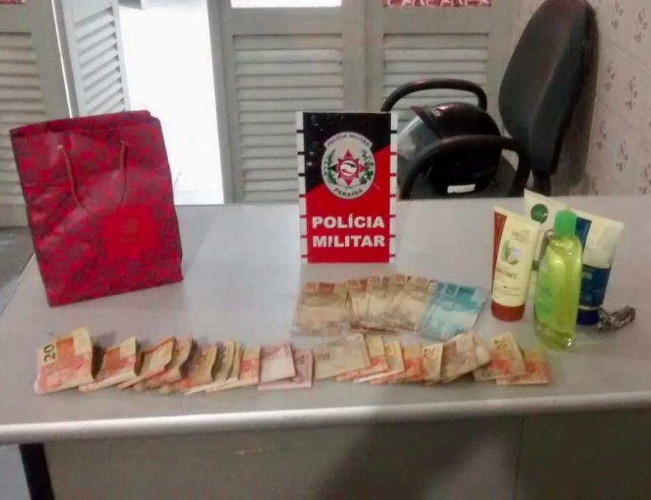 Polícia militar prende em flagrante autora de crime de furto em pombal