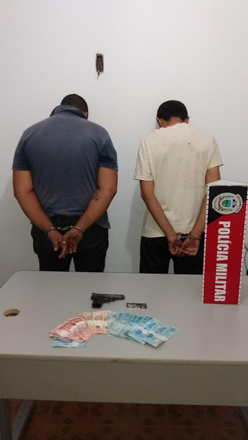 Após quatro horas de buscas, polícia militar prende dupla acusada de roubo a estabelecimento comercial