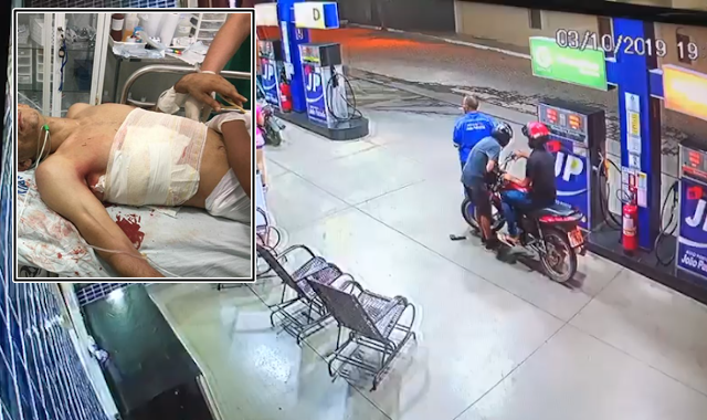 No Sertão: Após assaltar posto de combustível, homem troca tiros e é morto pela PM