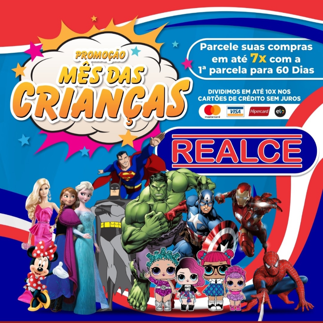 Dia das crianças é na Realce Patos!