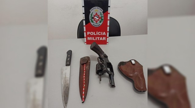Polícia Militar prende suspeito e apreende arma de fogo nesta segunda (07) em Patos
