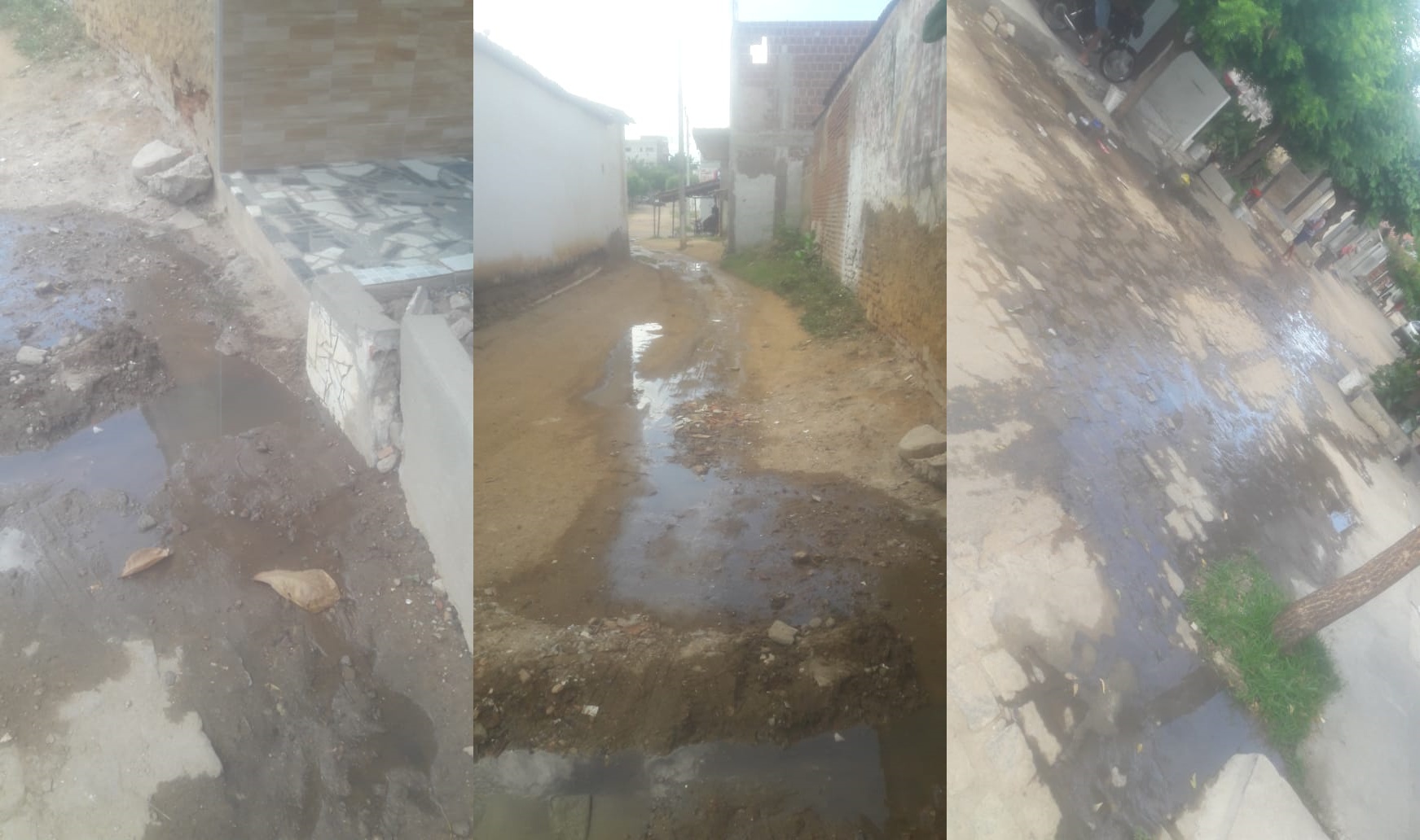 Galeria estourada causa transtornos no bairro São Sebastião