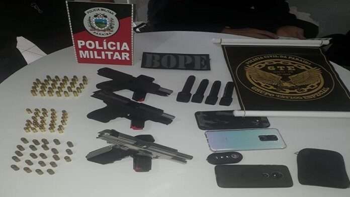 Ação da polícia nesta sexta (18) apreende armas de calibre restrito e evita possível homicídio no Sertão