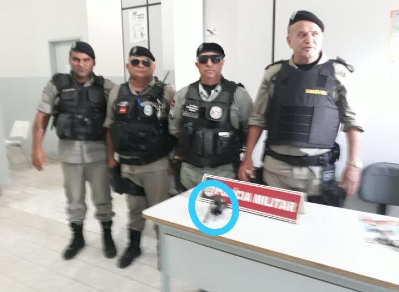 Jovem é detido após efetuar disparo de arma de fogo, no Vale do Piancó